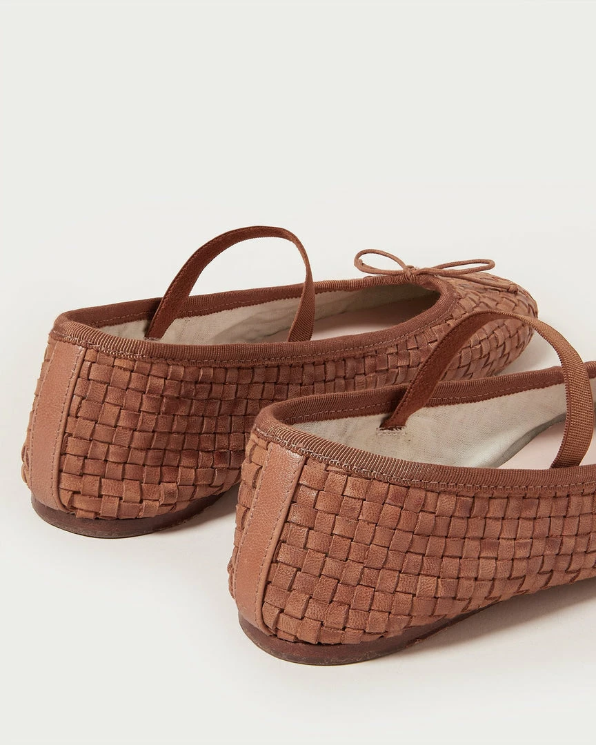 Loeffler Randall Leonie Timber Brown Ballet Flat Footwear