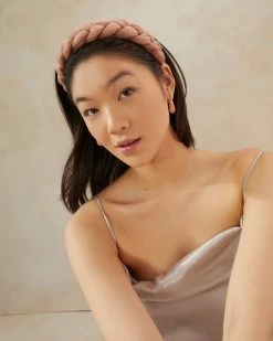 Loeffler Randall Lilac Beauty Braided Headband