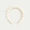 Loeffler Randall Lilac Pearl Braided Headband Pleats