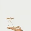 Loeffler Randall New Arrivals Lilla Gold Thong Wrap Sandal