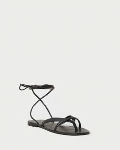 Loeffler Randall Lilla Black Thong Wrap Sandal New Arrivals