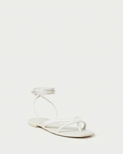 Loeffler Randall Lilla White Thong Wrap Sandal New Arrivals
