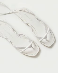 Loeffler Randall Lilla White Thong Wrap Sandal New Arrivals