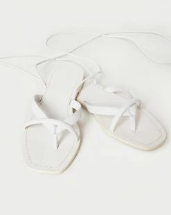 Loeffler Randall Lilla White Thong Wrap Sandal New Arrivals