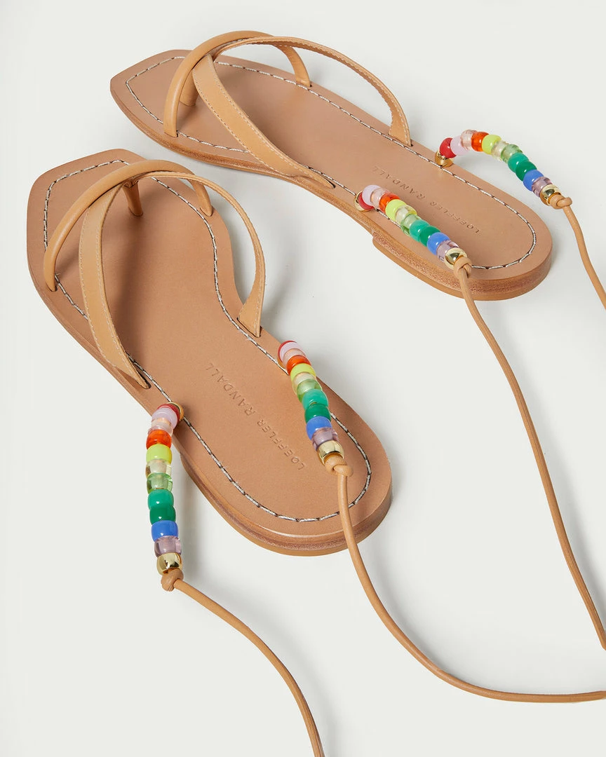 Loeffler Randall New Arrivals Lilla Honey/Multi Wrap Sandal
