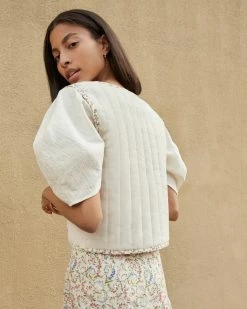 Loeffler Randall Luka Romance Floral Quilted Vest Sale