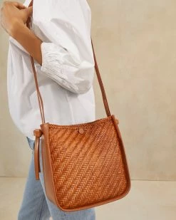 Loeffler Randall Mackenzie Timber Brown Crossbody Tote Best Sellers