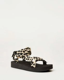Loeffler Randall Footwear Maisie Leopard Sport Sandal