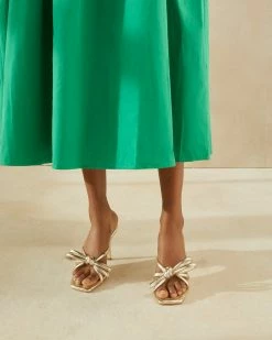 Loeffler Randall New Arrivals Margi Champagne Bow Heel