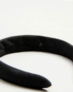 Loeffler Randall Marina Puffy Headband Black