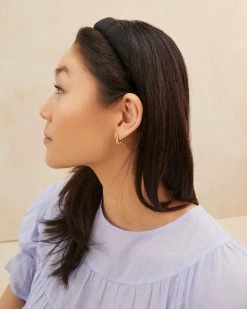 Loeffler Randall Marina Puffy Headband Black