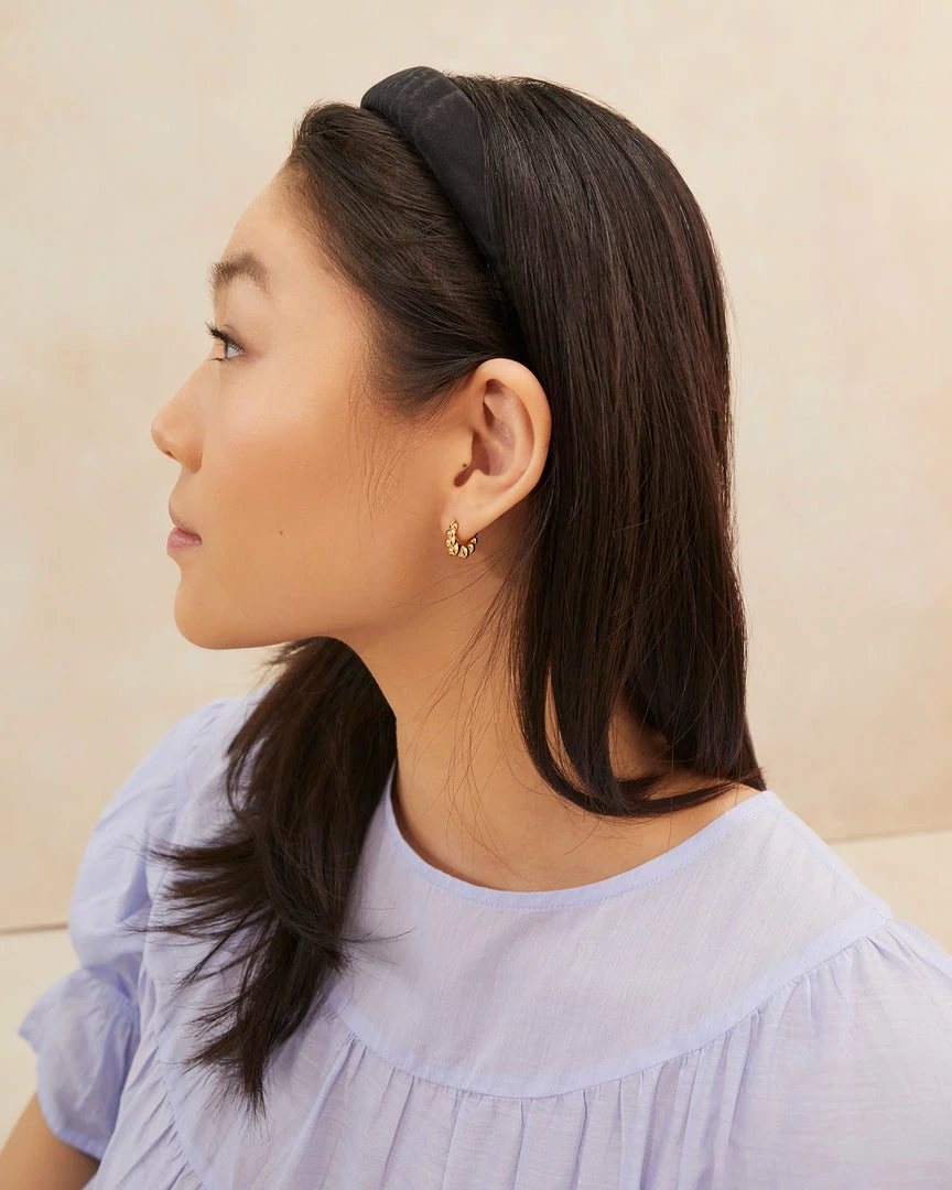 Loeffler Randall Marina Puffy Headband Black