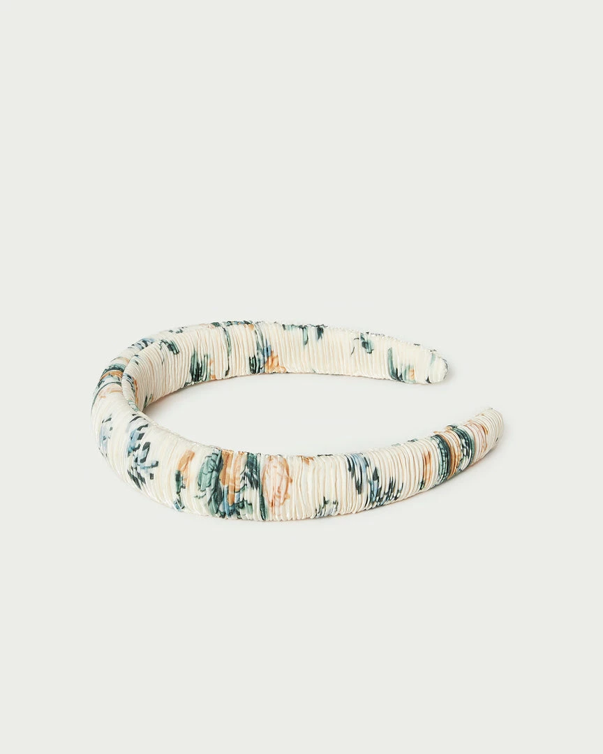 Loeffler Randall Pleats Marina Nova Floral Puffy Headband