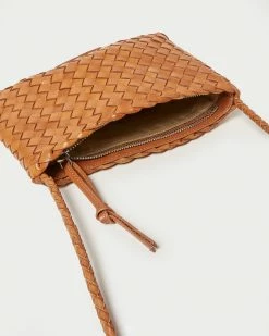 Loeffler Randall Marison Timber Brown Woven Crossbody New Arrivals