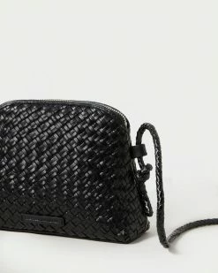 Loeffler Randall Marybeth Black Mini Woven Crossbody