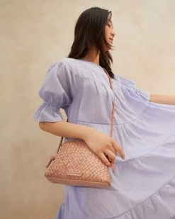 Loeffler Randall Marybeth Natural Mini Woven Crossbody Best Sellers