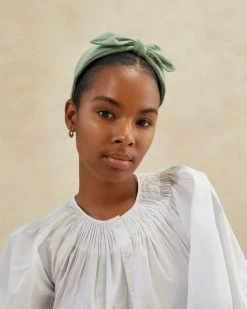 Loeffler Randall New Arrivals Meadow Sage Bow Headband