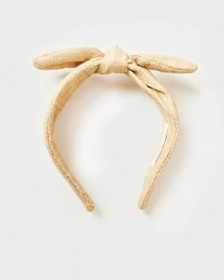 Loeffler Randall Meadow Natural Bow Headband New Arrivals