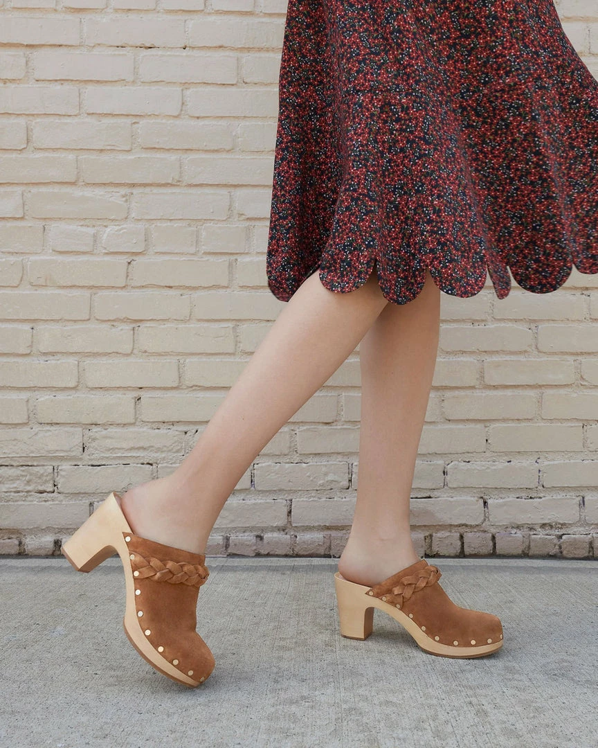 Loeffler Randall Merrill Cacao Heeled Braid Clog New Arrivals