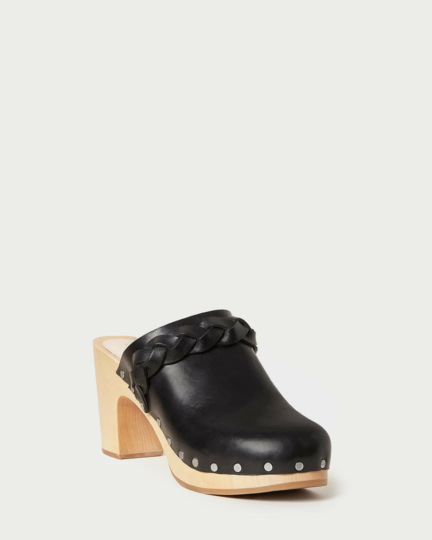 Loeffler Randall New Arrivals Merrill Black Heeled Braid Clog