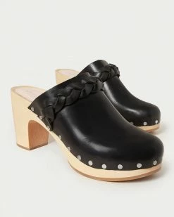 Loeffler Randall New Arrivals Merrill Black Heeled Braid Clog