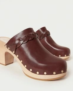 Loeffler Randall Merrill Espresso Heeled Braid Clog
