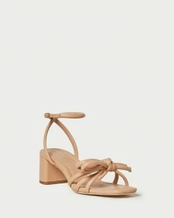 Loeffler Randall New Arrivals Mikel Dune Bow Mid-Heel Sandal