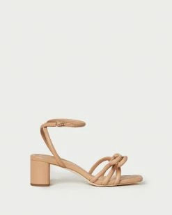 Loeffler Randall New Arrivals Mikel Dune Bow Mid-Heel Sandal