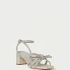 Loeffler Randall New Arrivals Mikel Cappuccino Bow Mid-Heel Sandal