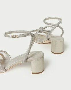 Loeffler Randall New Arrivals Mikel Cappuccino Bow Mid-Heel Sandal