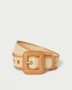 Loeffler Randall Mirren Natural/Honey Belt