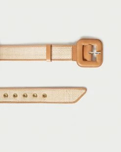 Loeffler Randall Mirren Natural/Honey Belt