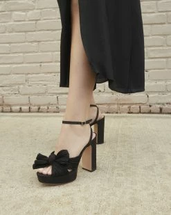 Loeffler Randall Natalia Black Platform Bow Heel