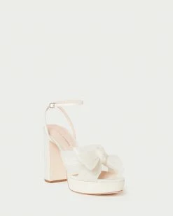 Loeffler Randall Pleats Natalia Pearl Platform Bow Heel