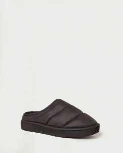 Loeffler Randall Otto Black Puffer Slipper