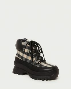 Loeffler Randall New Arrivals Owen Gingham Hiking Boot