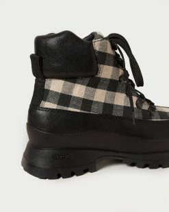 Loeffler Randall New Arrivals Owen Gingham Hiking Boot