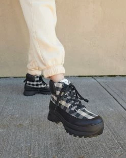 Loeffler Randall New Arrivals Owen Gingham Hiking Boot
