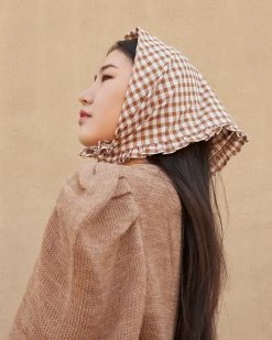 Loeffler Randall Sale Palmer Brown Ruffle Edge Bandana