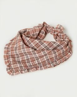 Loeffler Randall Palmer Plaid Ruffle Edge Bandana New Arrivals
