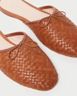 Loeffler Randall New Arrivals Paola Timber Brown Ballet Mule