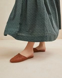 Loeffler Randall New Arrivals Paola Timber Brown Ballet Mule