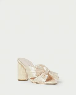 Loeffler Randall Penny Almond Pleated Bow Heel