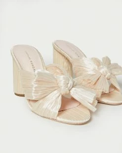 Loeffler Randall Penny Almond Pleated Bow Heel