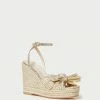 Loeffler Randall Peri Gold Pleated Wedge Espadrille New Arrivals