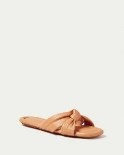 Loeffler Randall Polly Caramel Puffy Knot Sandal New Arrivals
