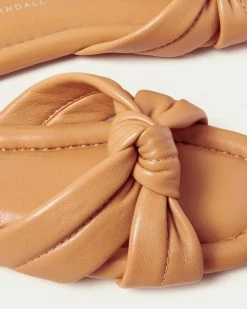 Loeffler Randall Polly Caramel Puffy Knot Sandal New Arrivals
