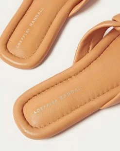 Loeffler Randall Polly Caramel Puffy Knot Sandal New Arrivals