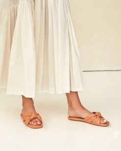 Loeffler Randall Polly Caramel Puffy Knot Sandal New Arrivals