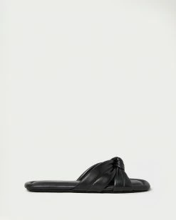Loeffler Randall New Arrivals Polly Black Puffy Knot Sandal